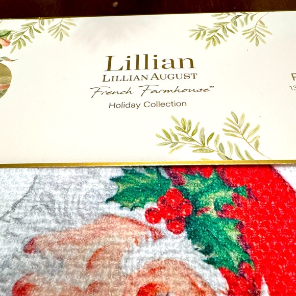 Lillian August Vintage Inspired North Pole Santa placemats Set of 4 - Picture 2 of 6